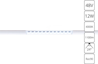 Трековый светильник Arte Lamp Linea A4664PL-1WH