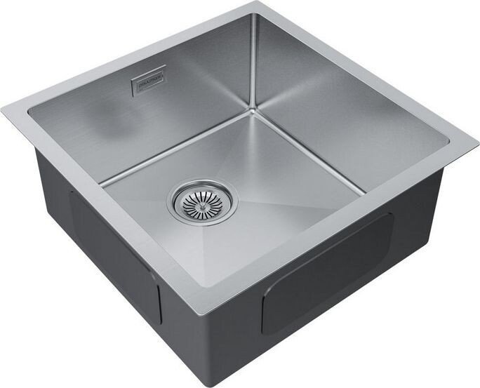Кухонная мойка Paulmark Gerberg 44 UNI PM254444-BS (стальной/брашированная сталь)