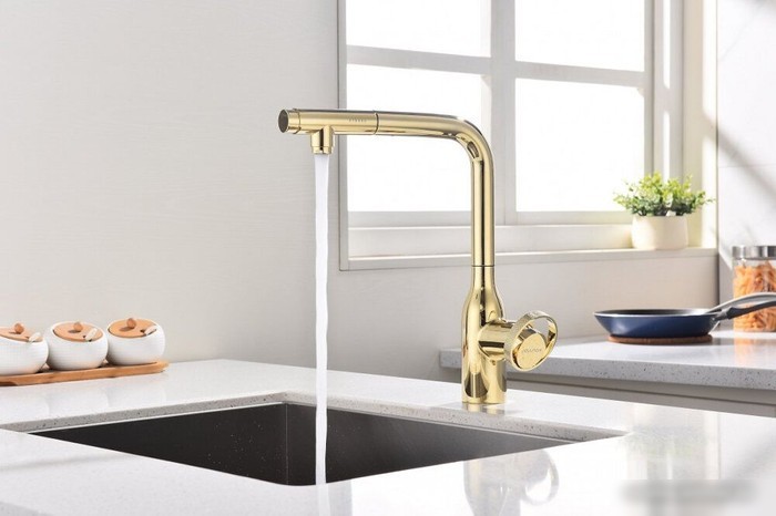 Смеситель Paulmark Urban Ur213104-G (золото)