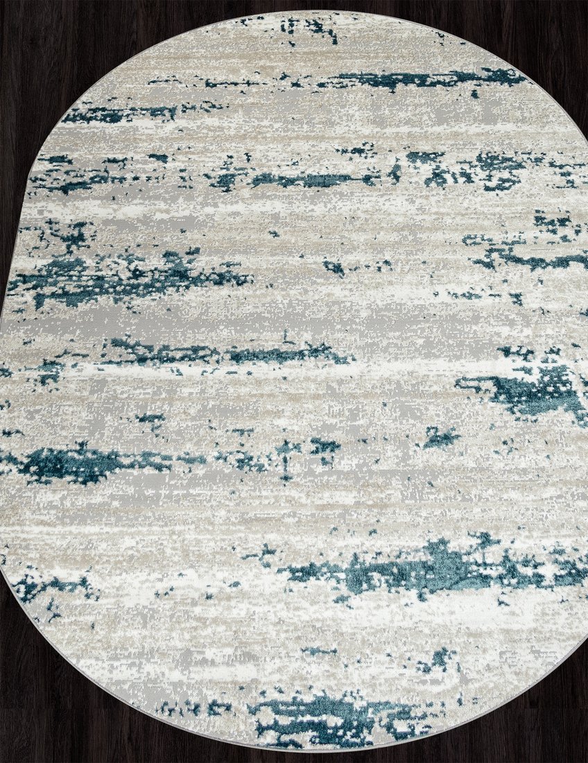 Ковер для жилой комнаты Merinos Palermo F298-OVAL-GRAY (3x4)