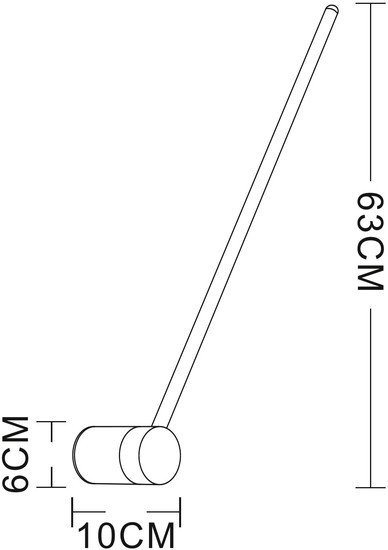 Бра Arte Lamp Polis A2027AP-1BK