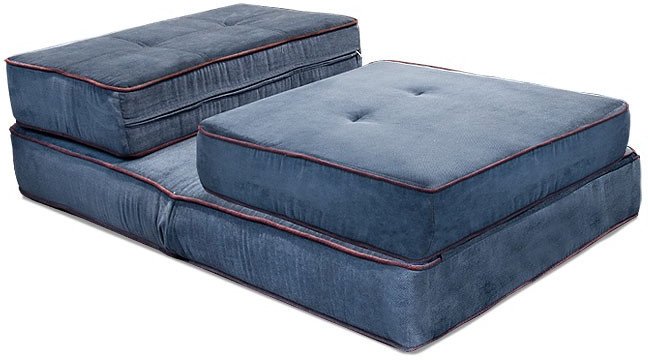 Кресло-кровать Лама-мебель Раскладное Марио (Bahama Denim/Bahama Grey)