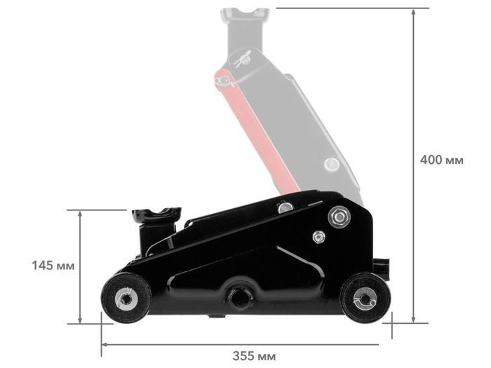 Подкатной домкрат Startul Auto ST8014-07 2.5т