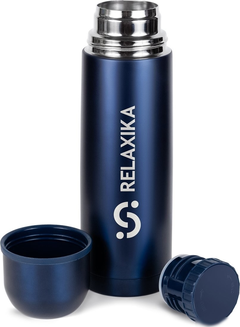 Термос Relaxika 101 750мл (темно-синий)
