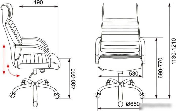 Кресло Бюрократ T-8010SL/IVORY (слоновая кость)