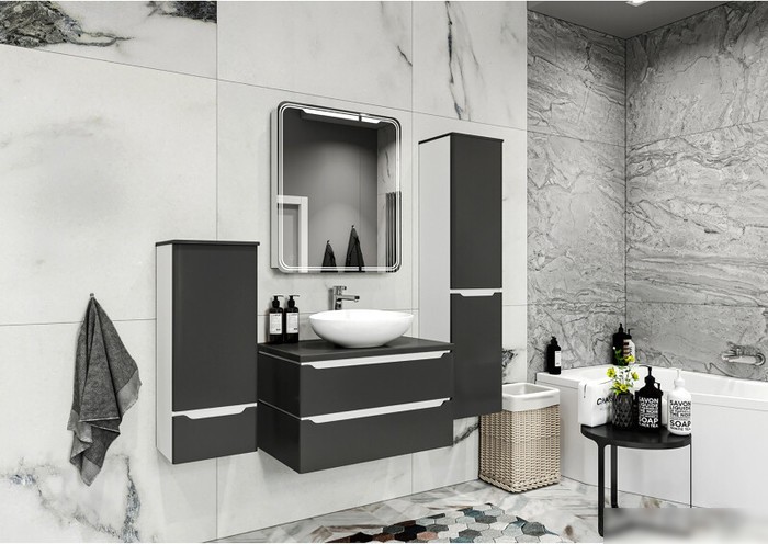 Mixline Шкаф с зеркалом Виктория 70 L 547259
