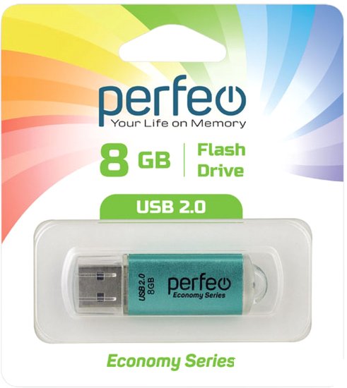 USB Flash Perfeo E01 8GB (зеленый)