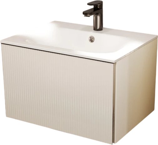MebelVann Тумба с умывальником Евромикс 60x38x45 с 1 ящиком EUR10601900101OSL (айвори)