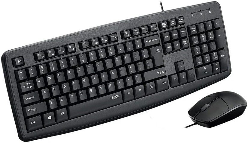 Офисный набор Rapoo NX1600 (черный)