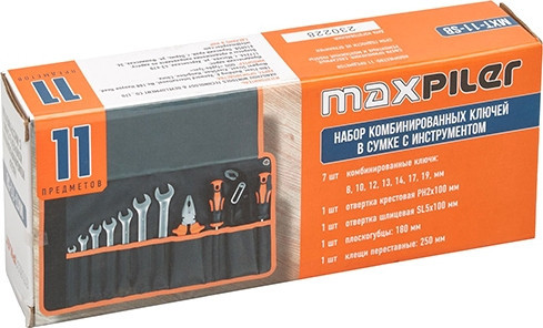 Универсальный набор инструментов MaxPiler MXT-11-SB (11 предметов)