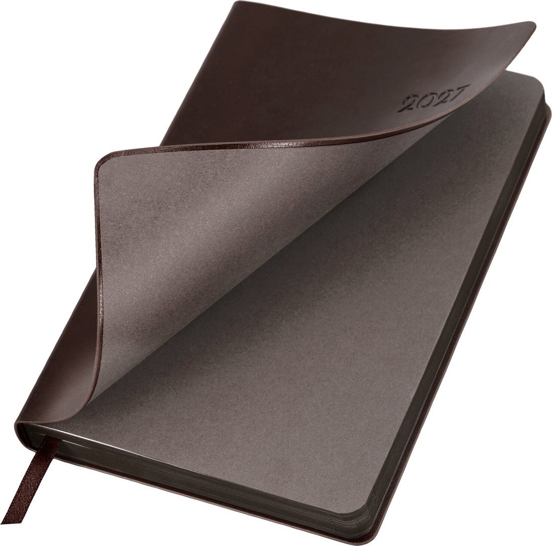 Ежедневник BRAUBERG Flexi 2027 118222 (темно-коричневый)