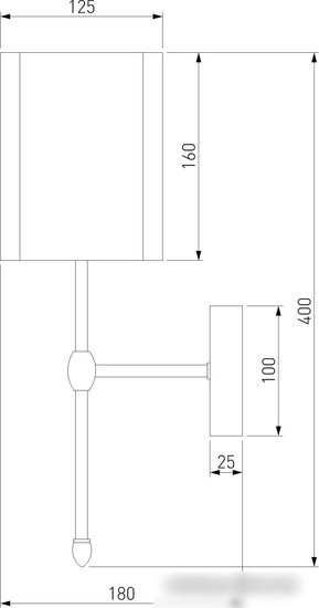 Бра Евросвет 60162/1 латунь