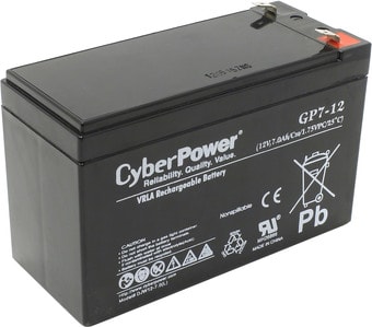 Аккумулятор для ИБП CyberPower DJW12-7.0 (12В/7 А·ч)