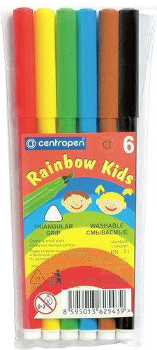 Фломастеры Centropen Радуга 7550/06 ET (6 шт)