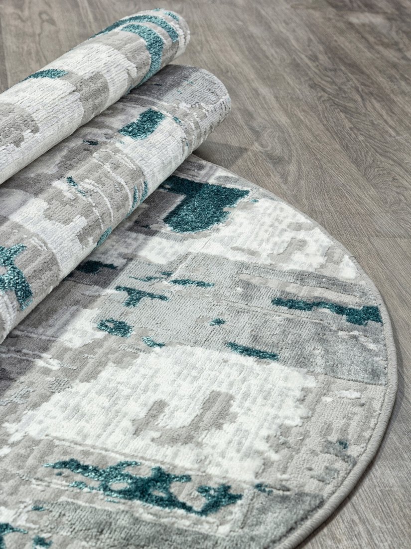 Ковер для жилой комнаты Merinos Palermo F288-OVAL-GRAY (1.6x2.3)