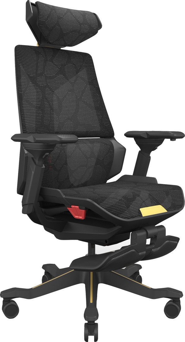 Игровое (геймерское) кресло ErgoSmart Bloodragon (черный/золотистый)
