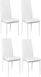Стул Mio Tesoro Джия DC-060KD (4 шт, белый/белый)