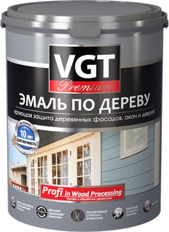 Эмаль VGT ВД-АК-1179 по дереву Профи (база А, 1 кг)
