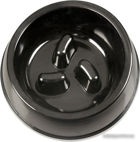Миска Duvo Plus Glossy Slow S 450 мл (черный)