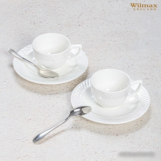 Чашка с блюдцем Wilmax WL-880107/AB