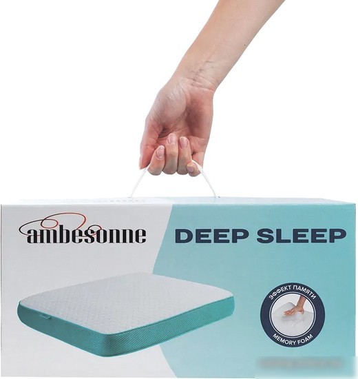 Ортопедическая подушка Ambesonne Deep Sleep 43x56 см с 3D-сеткой и эффектом памяти Memory Foam