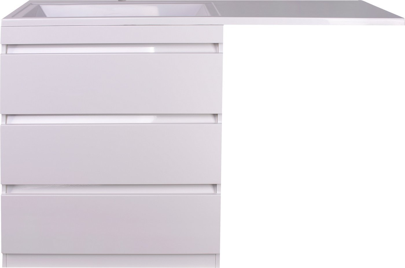Symbolite Тумба под умывальник Даллас 150 Люкс Plus 3 ящика (белый)