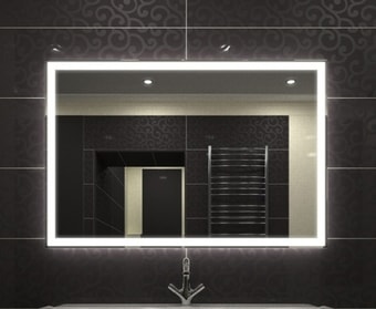 Континент Зеркало Mercury LED 120x80