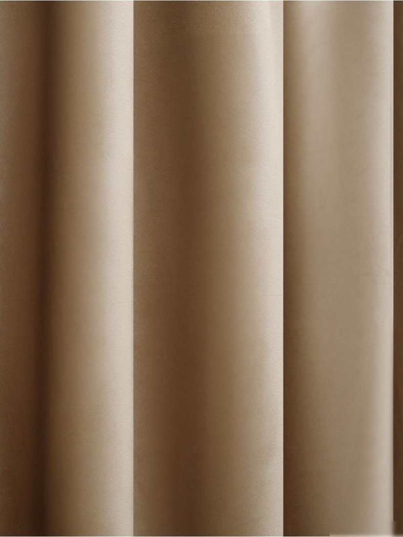 Комплект штор Soft Lines Бархат 9138-D2 (220x270, кофейный)