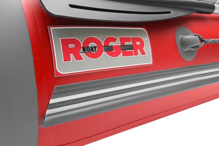 Моторно-гребная лодка Roger Boat Hunter Keel 3500 (малокилевая, красный/серый)