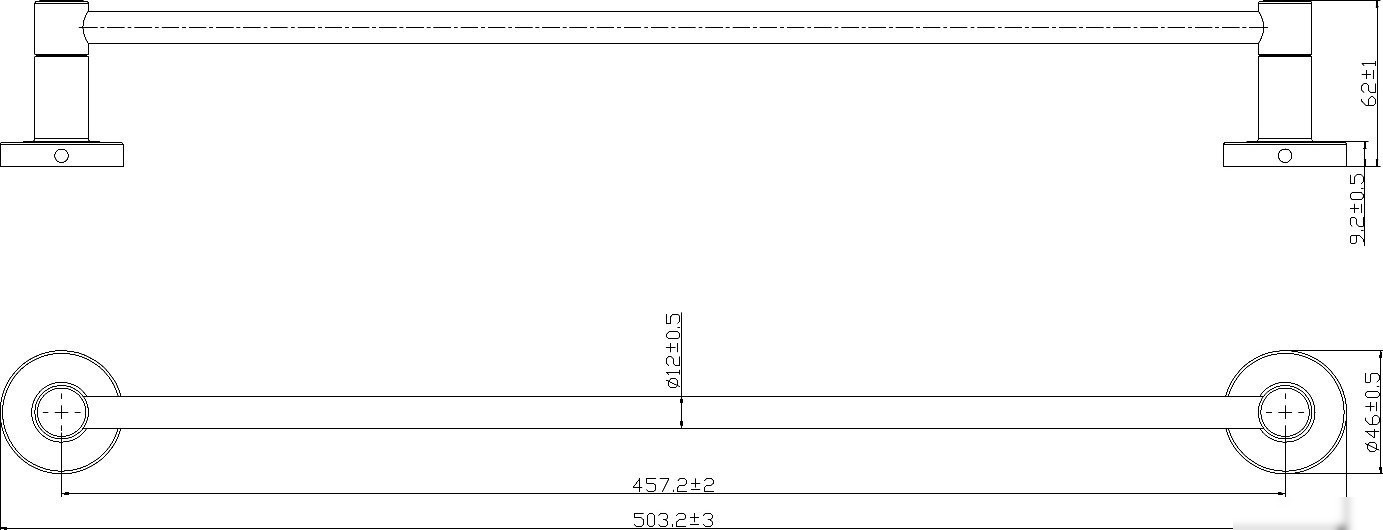 Держатель для полотенца Lauter 21TS2015 (Chrome)