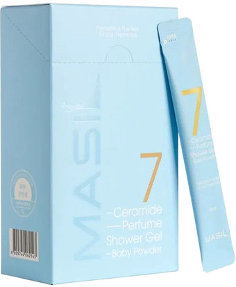 Masil Гель для душа 7 Ceramide Perfume Shower Gel Stick Pouch С ароматом присыпки (20x8 мл)