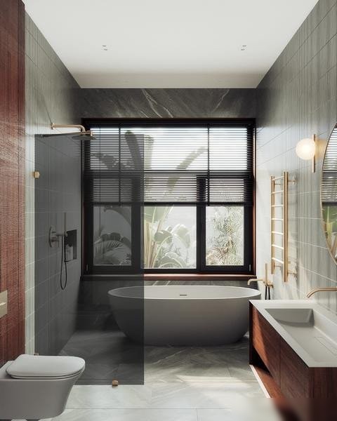 Душевая стенка MaybahGlass 79x195 MGD-274-2 (графитовое стекло/бронза)