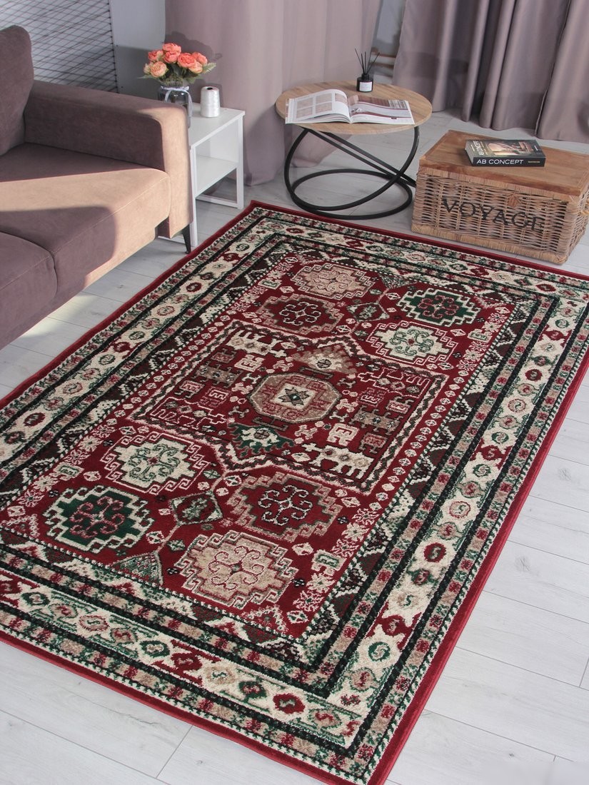 Ковер для жилой комнаты Merinos Darga F667-STAN-RED-CREAM (2x3)