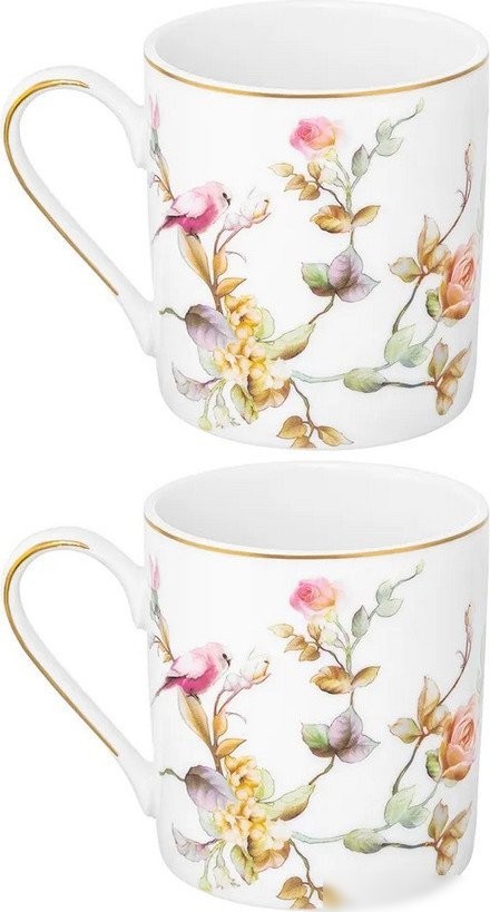 Набор кружек Elan Gallery Певчие птички New Bone China 730872