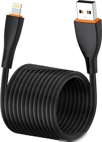 Кабель EOFE AL21 USB Type-A - Lightning (1 м, черный)