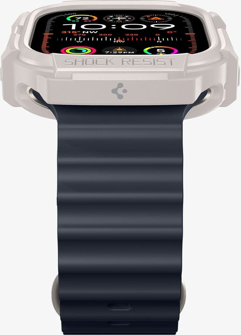 Чехол Spigen Rugged Armor для Apple Watch Ultra 49 мм ACS07381 (бежевый)