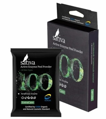 Sativa Пилинг для лица №100 активный энзимный