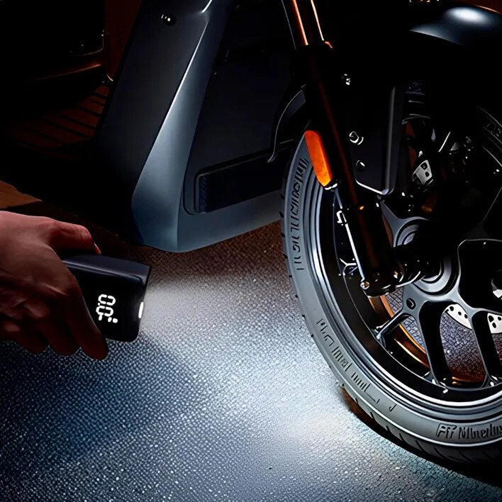 Автомобильный компрессор Xiaomi Mijia Compact Portable Electric Air Compressor MJBXCQBQW