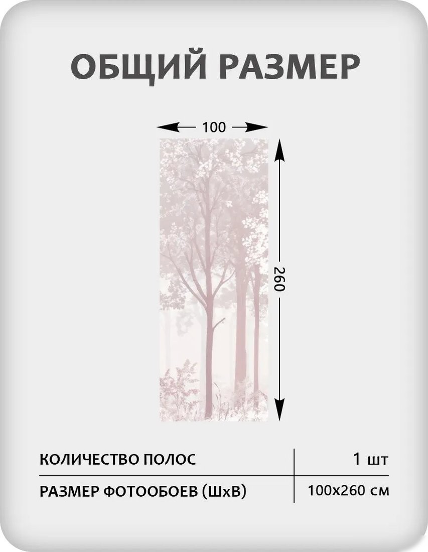Фотообои Citydecor Таинственный лес 32 (100x260см)