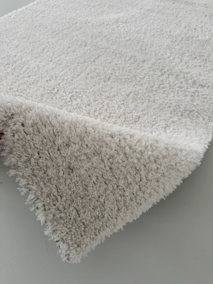 Ковер для жилой комнаты LAXMI Fluffy 01 прямоугольник (1.5x2, White)