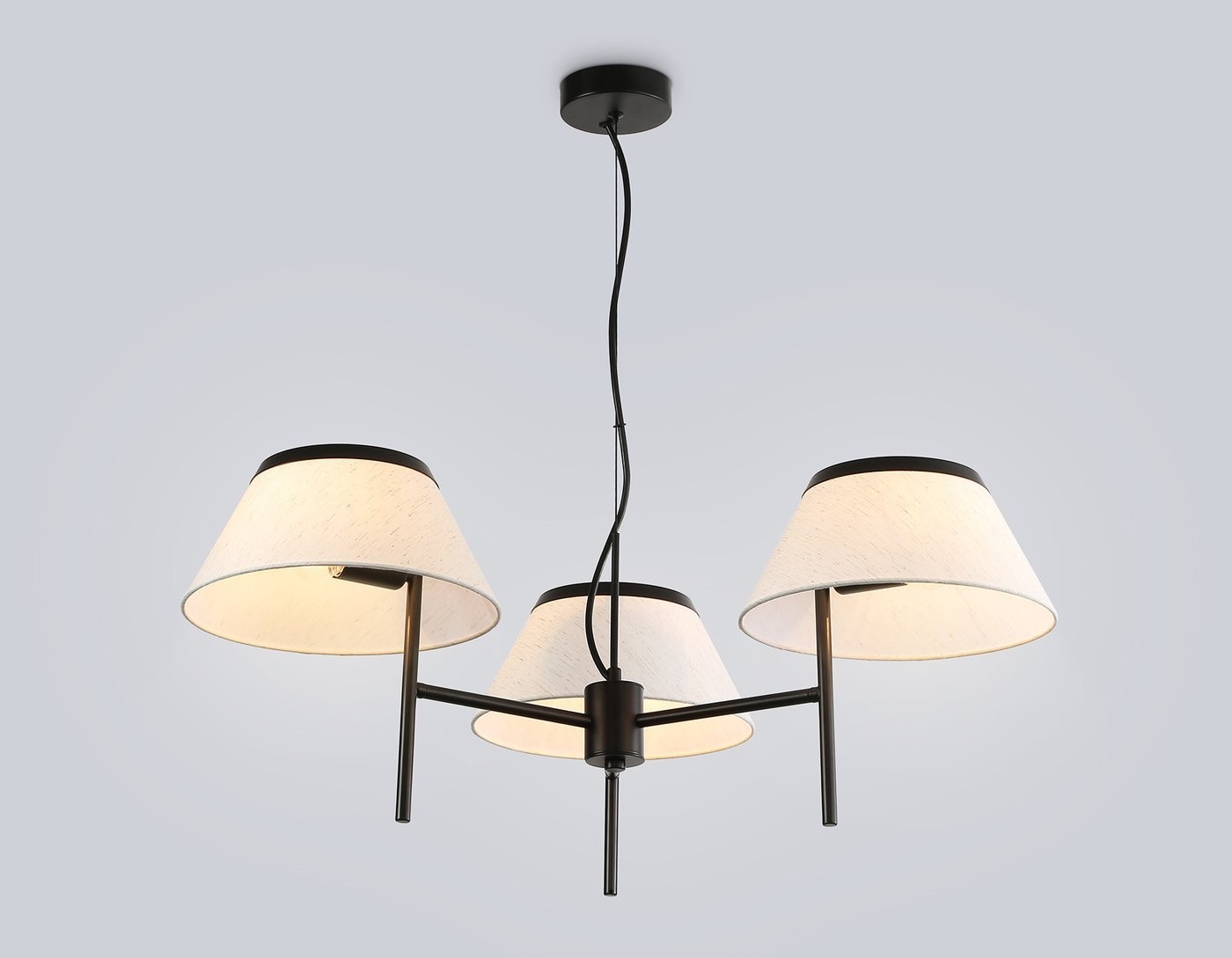 Подвесная люстра Ambrella LH72451/3 BK/WH (черный/белый)