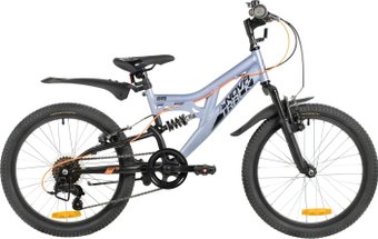Детский велосипед Novatrack Shark 20 20SS6V.SHARK.GRB6 (серо-голубой)