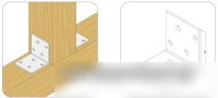 Уголок крепежный ЕКТ V020497 (8 шт)
