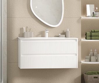 Brevita Тумба с умывальником Riva 100 RIV-07100-0102Я+B-OND100-01