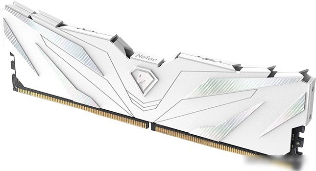 Оперативная память Netac Shadow II White 16ГБ DDR5 4800 МГц NTSWD5P48SP-16W
