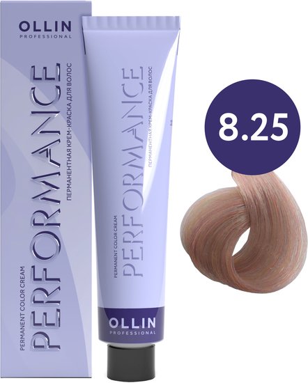 Крем-краска Ollin Professional Performance Permanent Color Cream 8/25 светло-русый фиол.-мах.