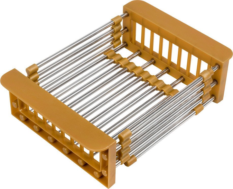 Кухонная мойка Basic CL DS Decor 60x50 (золото, коландер, дозатор)