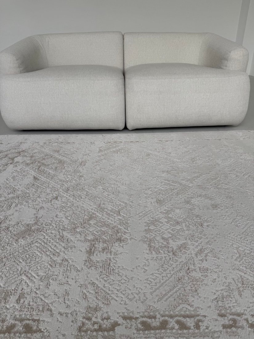 Ковер для жилой комнаты LAXMI Comfort 454 прямоугольник (1x3, Cream/Cream)