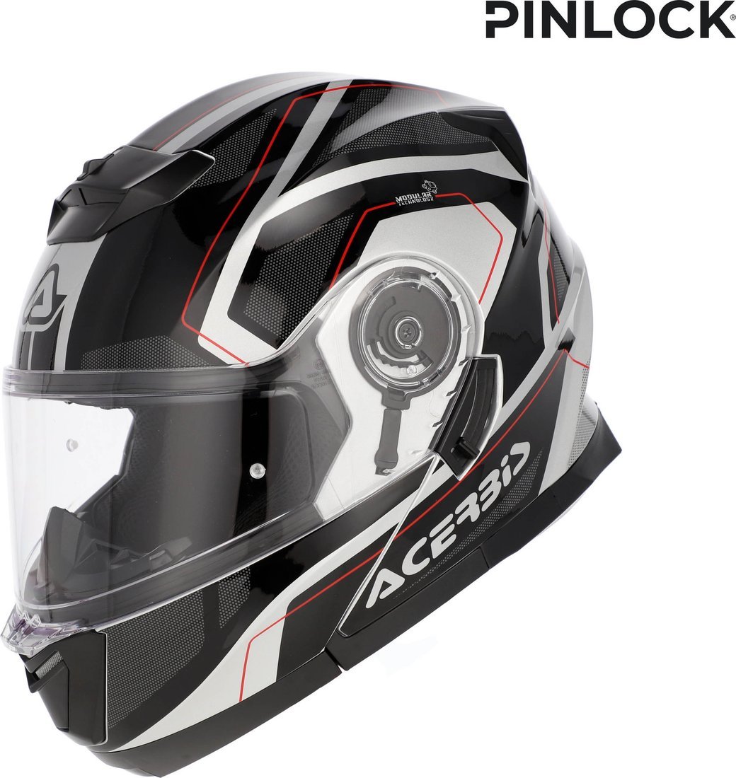 Мотошлем Acerbis Serel 22-06 0025201.314.064 (M, черный/серебристый)