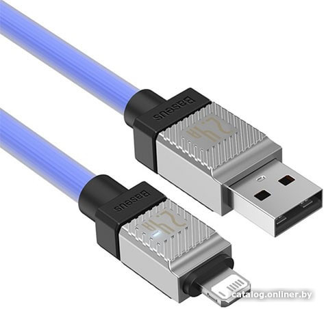 Кабель Baseus CoolPlay Series Fast Charging Data Cable 2.4A USB Type-A - Lightning (1 м, синий)